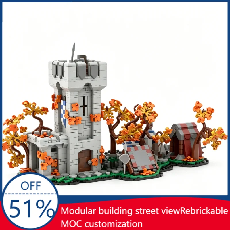 1368PCS MOC Medieval Campsite Castle Tower Scene Model Custom Building Blocks DIY Educational Assembly Toys Collection Display
1368PCS MOC Medieval Campsite Castle Tower Scene Model Custom Building Blocks DIY Educational Assembly Toys Collection Display