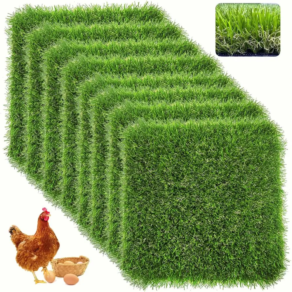 8 Pack Chicken Nesting Box Pads or Laying Eggs - 12x12x1.2, Washable Hen Nesting Pads or Chicken Coop, Artificial Grass Chicken
8 Pack Chicken Nesting Box Pads or Laying Eggs - 12x12x1.2, Washable Hen Nesting Pads or Chicken Coop, Artificial Grass Chicken