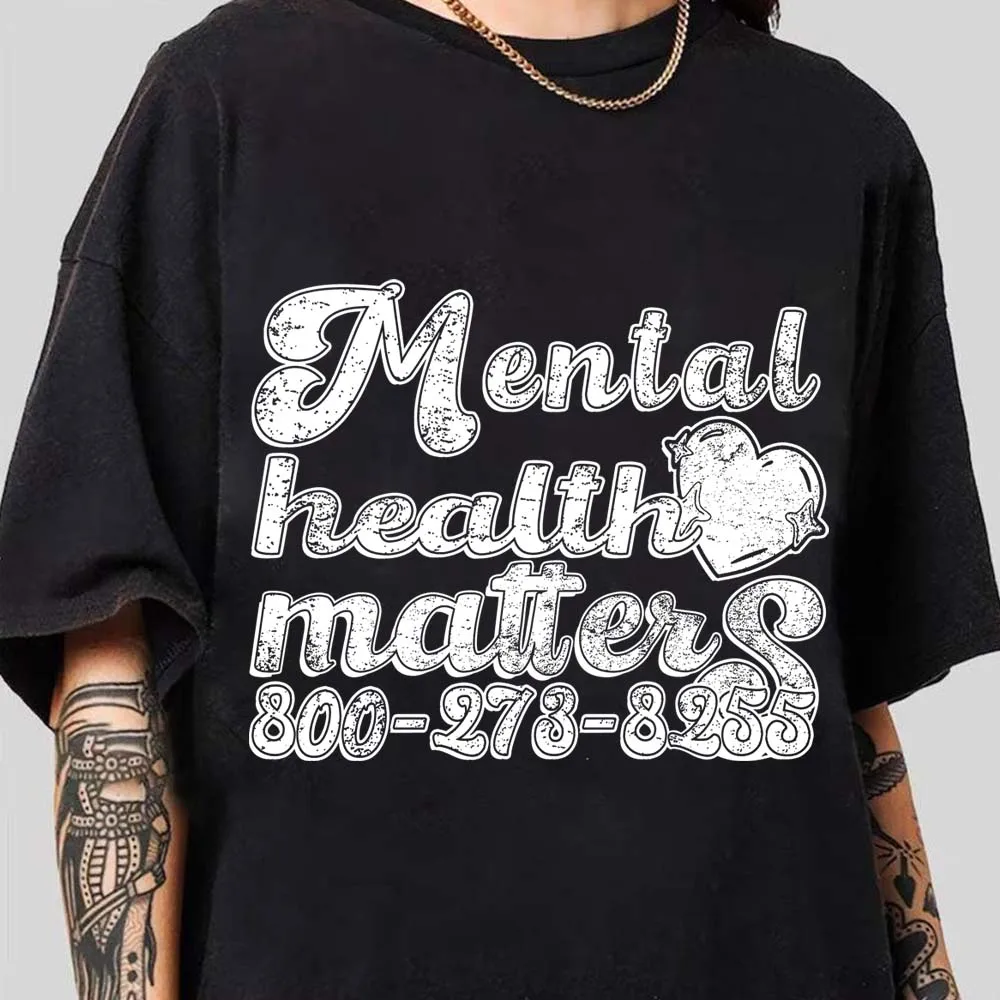 Футболка Mental Health Matters, рубашка Mental Health Matters для мужчин и женщин, уличная футболка с короткими рукавами, забавные женские футболки, одежда Y2K
Футболка Mental Health Matters, рубашка Mental Health Matters для мужчин и женщин, уличная футболка с короткими рукавами, забавные женские футболки, одежда Y2K