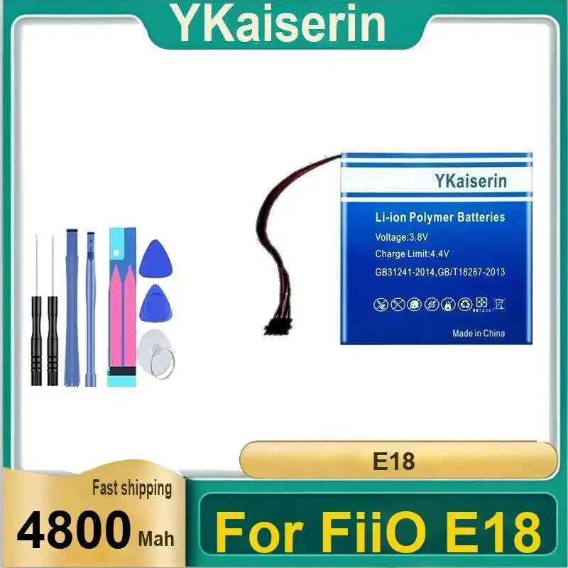 Для Fiio E18 музыкальный плеер аккумулятор быстрая зарядка 4800 мАч высокая производительность
Для Fiio E18 музыкальный плеер аккумулятор быстрая зарядка 4800 мАч высокая производительность