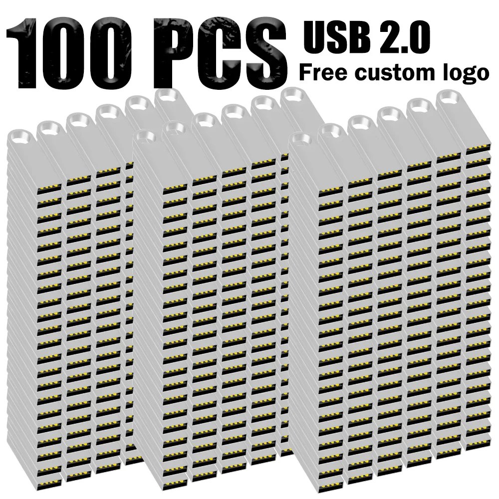 100PCS LOT Free Custom Logo USB Flash Drive 64GB 32GB Wholesale Memory Stick 2GB 4GB 8G Metal Large Capacity Memory Stick 128G
100PCS LOT Free Custom Logo USB Flash Drive 64GB 32GB Wholesale Memory Stick 2GB 4GB 8G Metal Large Capacity Memory Stick 128G