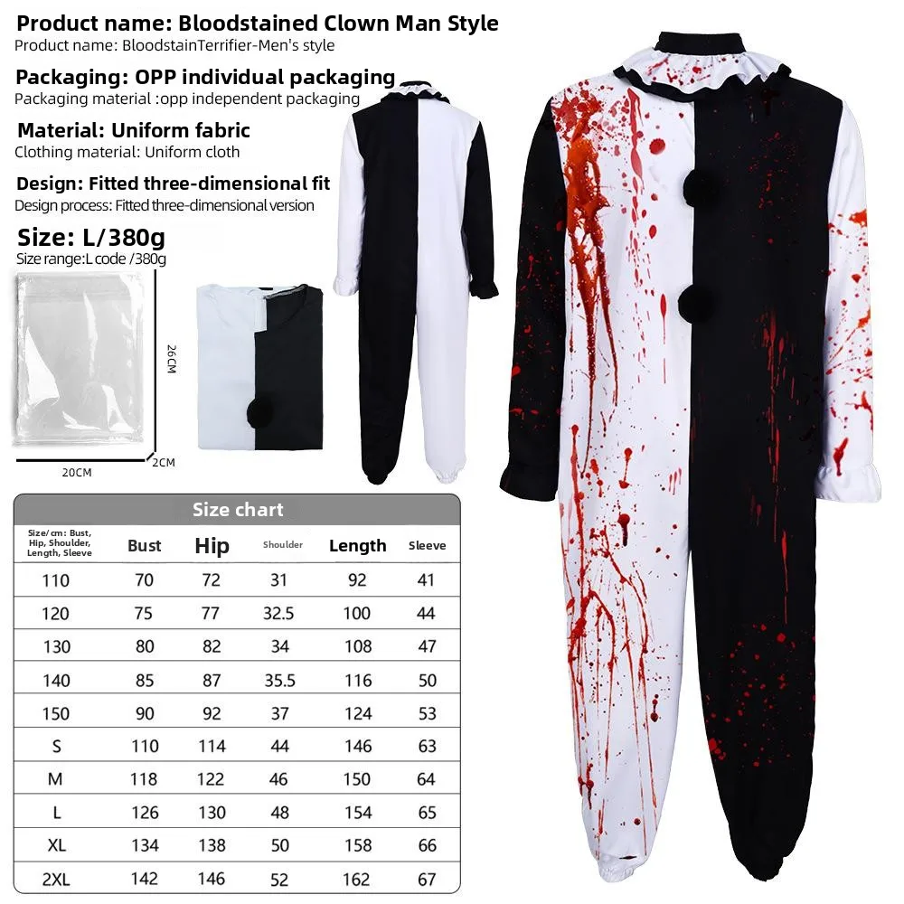 Костюм клоуна ужасов на Хэллоуин, страшный сценический наряд, национальная сценическая одежда, полиэстер, весна 2025 года, китайский женский...
Костюм клоуна ужасов на Хэллоуин, страшный сценический наряд, национальная сценическая одежда, полиэстер, весна 2025 года, китайский женский...