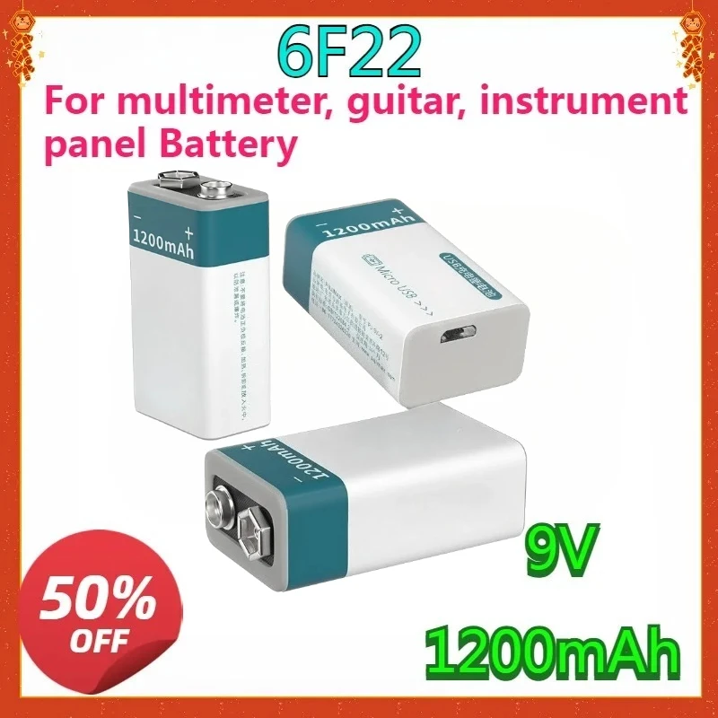New High Quality Replaceable 6F22 Lithium-ion Battery 9V 1200MAH 2-8pcs 9V 9 Volt Li-ion USB Rechargeable Lithium Ion Battery
New High Quality Replaceable 6F22 Lithium-ion Battery 9V 1200MAH 2-8pcs 9V 9 Volt Li-ion USB Rechargeable Lithium Ion Battery