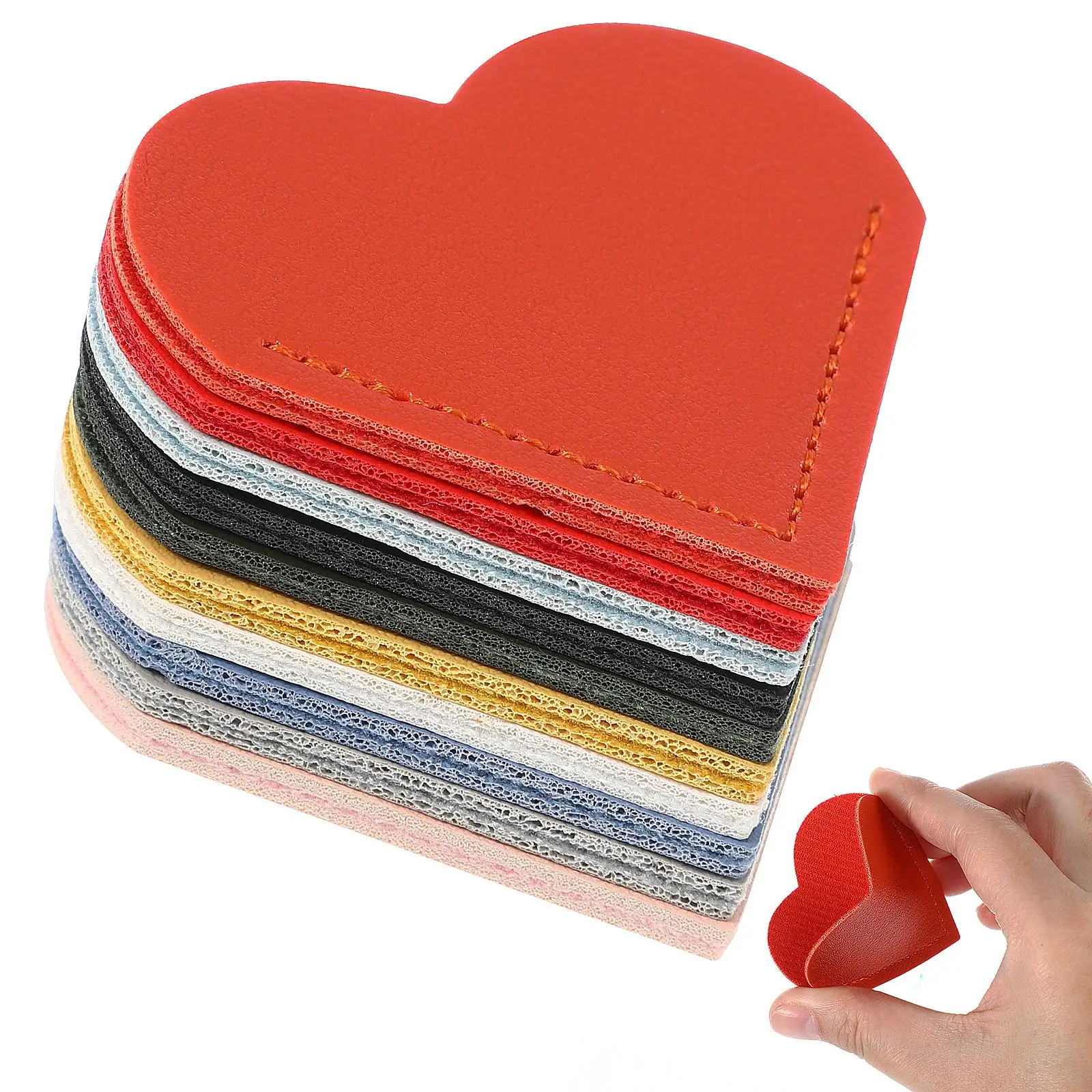10 Pcs Leather Heart Bookmarks Protective Cover for Women Cute Corner Design Portable Book Lover Gifts Small Pack 
10 Pcs Leather Heart Bookmarks Protective Cover for Women Cute Corner Design Portable Book Lover Gifts Small Pack