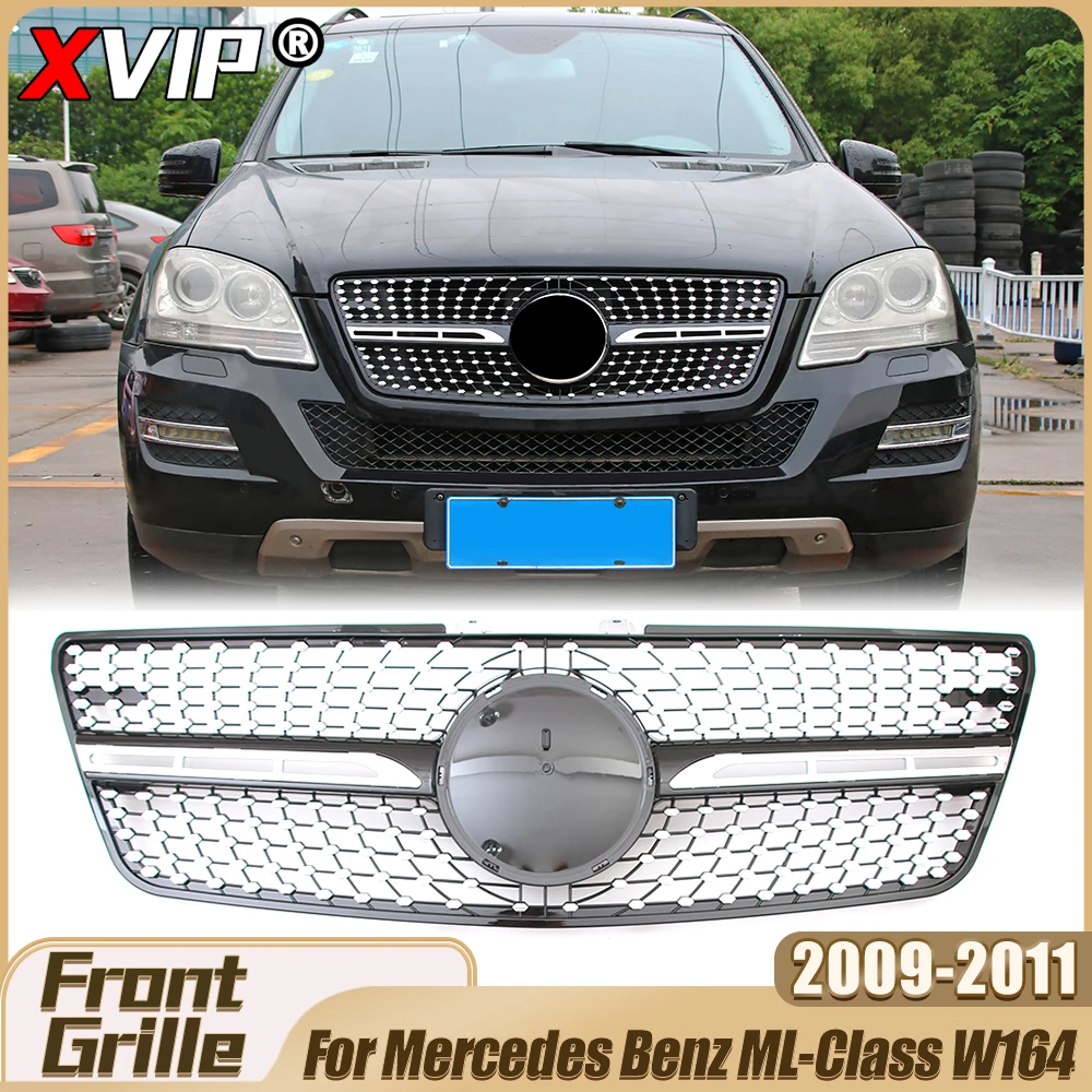 XVIP Chrome Black Bumper Grille Racing Grille Upper Grill For Mercedes Benz ML-Class W164 2009-11 ML320 ML350 ML450 ML500 ML550
XVIP Chrome Black Bumper Grille Racing Grille Upper Grill For Mercedes Benz ML-Class W164 2009-11 ML320 ML350 ML450 ML500 ML550