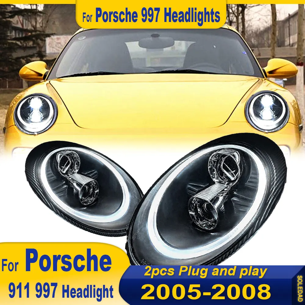 Car Styling for Porsche 997 Headlight 2005 2006 2007 2008 Porsche 911 LED Headlight DRL High Low Beam Xenon HeadLamp Accessories
Car Styling for Porsche 997 Headlight 2005 2006 2007 2008 Porsche 911 LED Headlight DRL High Low Beam Xenon HeadLamp Accessories