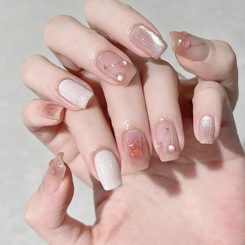10Pcs Handmade Nails Soft Pink Cat-Eye Cherry Ombre Sweet and Press-On High-Quality Nails—Perfect As A Gift for Girlfriends
10Pcs Handmade Nails Soft Pink Cat-Eye Cherry Ombre Sweet and Press-On High-Quality Nails—Perfect As A Gift for Girlfriends