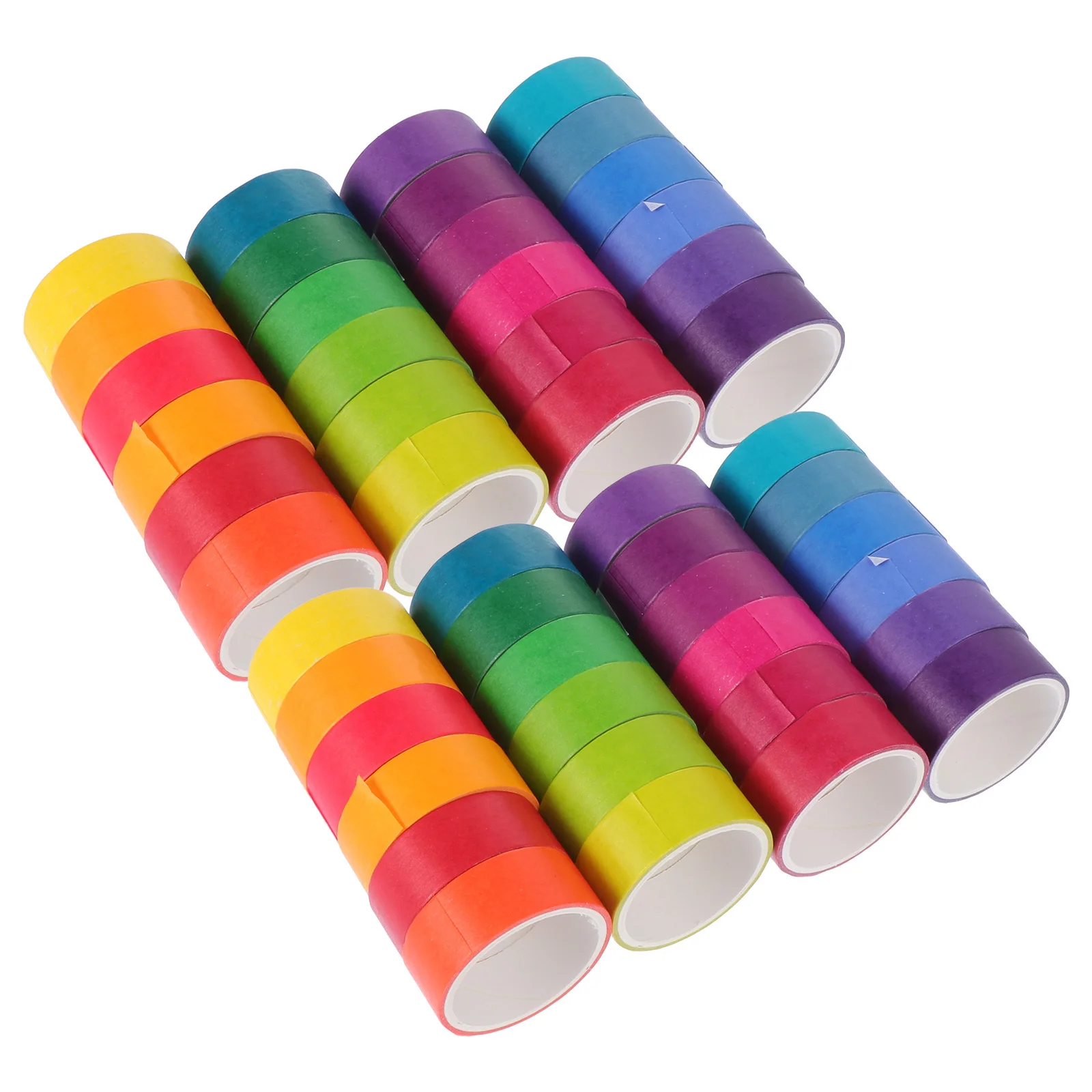 48 Rolls Rainbow Color Band Adhesive Tape Photo Album Scrapbook Whisper Paper Gift Wrapping Sticker Stickers Decorative 
48 Rolls Rainbow Color Band Adhesive Tape Photo Album Scrapbook Whisper Paper Gift Wrapping Sticker Stickers Decorative