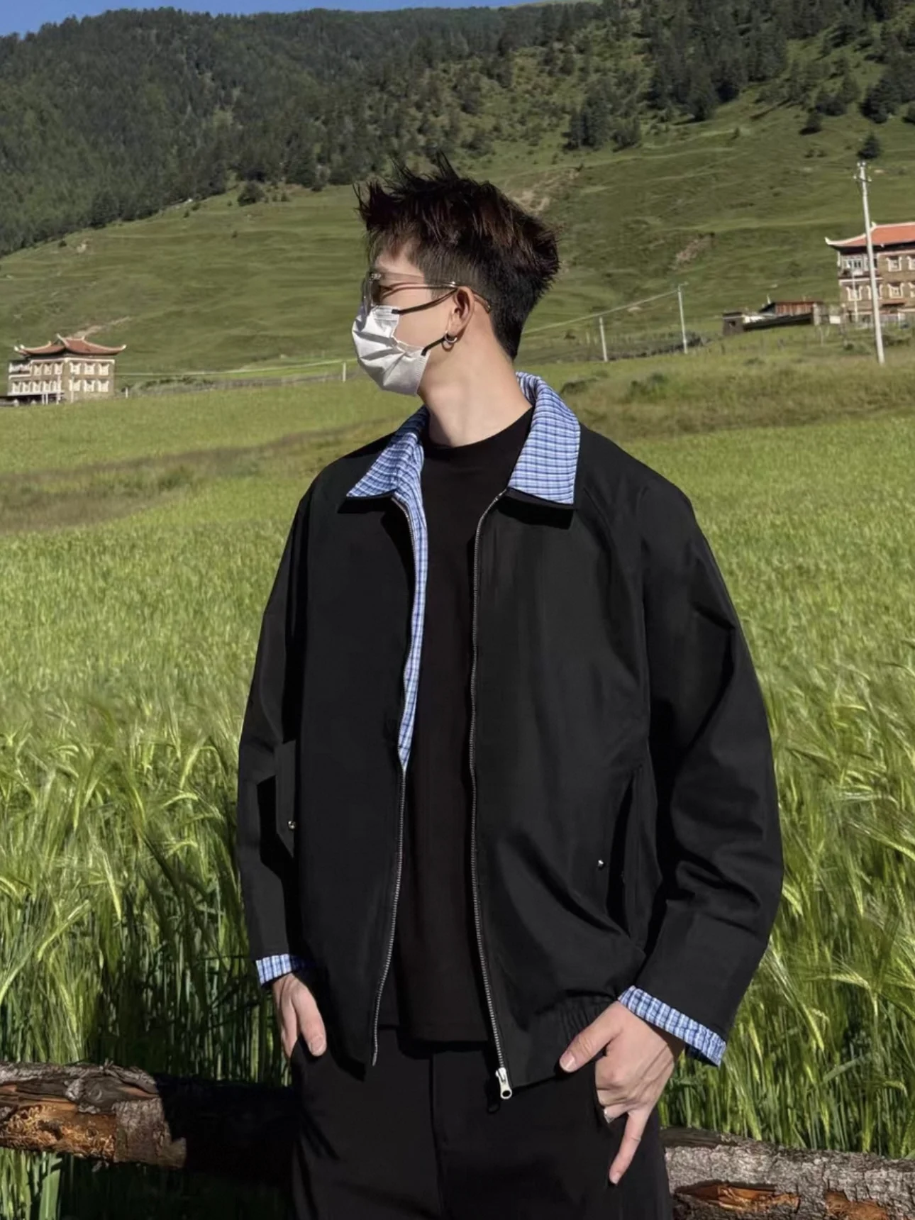 American Quali Plaid Splicing Ne Cleanfit Jaet Мужской свободный повседневный универсальный дизайн Осеннее волокно из полиэстера irt
American Quali Plaid Splicing Ne Cleanfit Jaet Мужской свободный повседневный универсальный дизайн Осеннее волокно из полиэстера irt