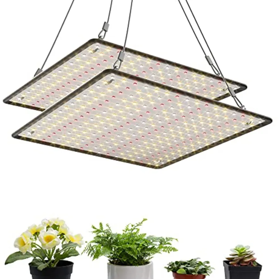 2 Pack LED Grow Light Panel 200W Lamp for Indoor Plants, Sun Like with White Blue Red UV IR LEDs for 4x4ft Coverage Grow Tent G
2 Pack LED Grow Light Panel 200W Lamp for Indoor Plants, Sun Like with White Blue Red UV IR LEDs for 4x4ft Coverage Grow Tent G