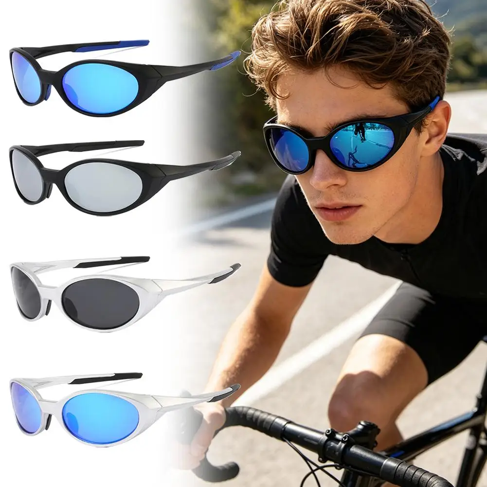 Retro Oval Frame Sports Sunglasses UV400 Protection Anti-Glare Polarized Lenses For Cycling Driving And Outdoor Activities
Retro Oval Frame Sports Sunglasses UV400 Protection Anti-Glare Polarized Lenses For Cycling Driving And Outdoor Activities
