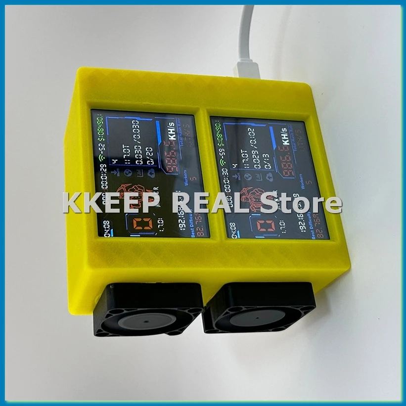 NMMiner Nerdminer V2 BTC Solo Miner Двойной экран Bitcoin Crypto Miner 2020KH/S с вентилятором BTC Solo Miner для Lottery-A79U
NMMiner Nerdminer V2 BTC Solo Miner Двойной экран Bitcoin Crypto Miner 2020KH/S с вентилятором BTC Solo Miner для Lottery-A79U