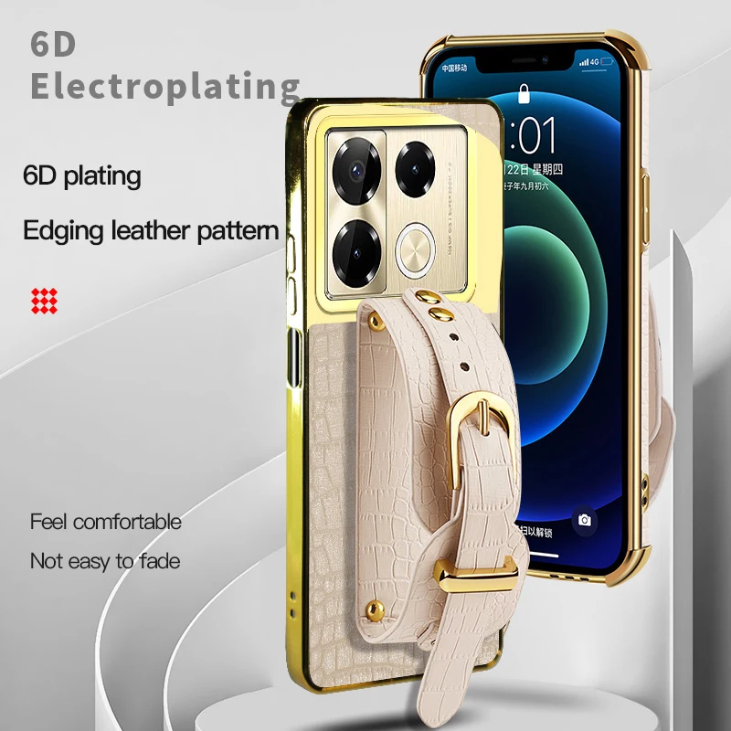 Crocodile Pattern Leather Phone Case For Infinix Note 40 Pro Plus 4G 5G Silicone Soft Back Cover Cases With Stand Wrist Strap
Crocodile Pattern Leather Phone Case For Infinix Note 40 Pro Plus 4G 5G Silicone Soft Back Cover Cases With Stand Wrist Strap