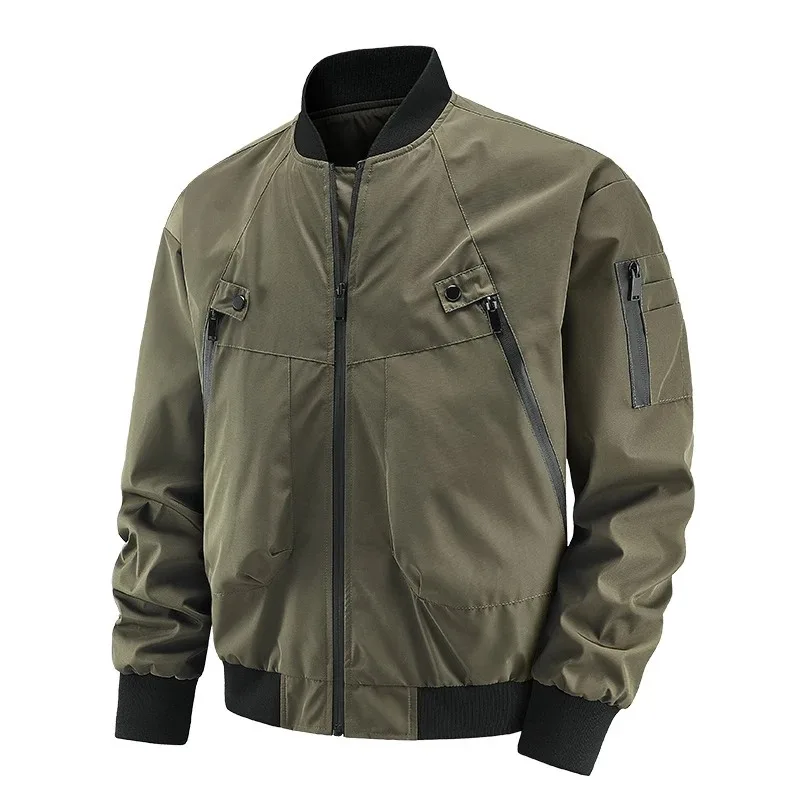 Men's Bomber Jackets Fashion Men Sports Windbreaker Pilot Coats Men Multi-pocket Baseball Uniform Jackets Clothing Spring Autumn
Men's Bomber Jackets Fashion Men Sports Windbreaker Pilot Coats Men Multi-pocket Baseball Uniform Jackets Clothing Spring Autumn