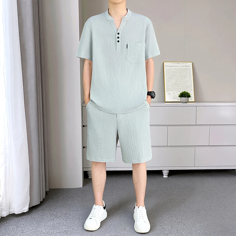 2026 model summer men's classic style lightweight sleeveless short-sleeved cool-temperature elastic suit with V-neck design
2026 model summer men's classic style lightweight sleeveless short-sleeved cool-temperature elastic suit with V-neck design