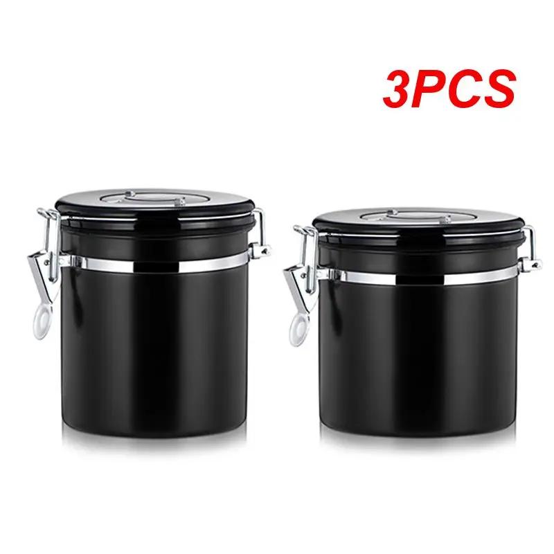 3PCS Coffee Container Large Airtight Stainless Steel Coffee Tea Sortage Canister Black Kitchen Sotrage Cans Canister for Coffee
3PCS Coffee Container Large Airtight Stainless Steel Coffee Tea Sortage Canister Black Kitchen Sotrage Cans Canister for Coffee
