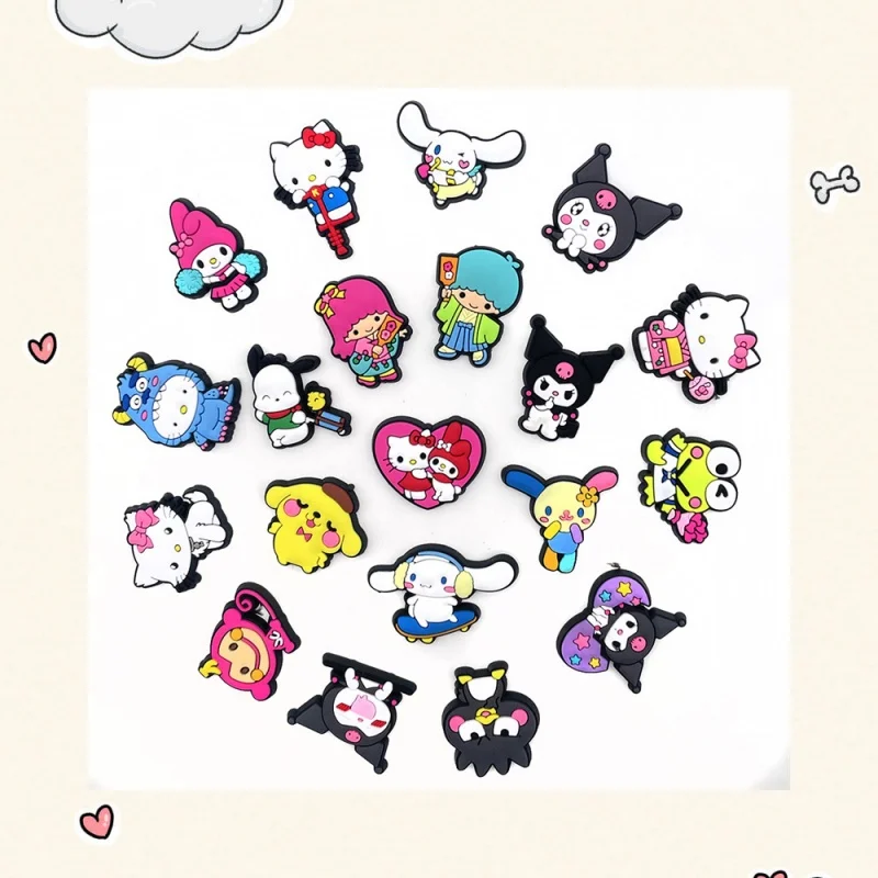 20pcs Sanrio Cartoon PVC Shoe Charms Accessories Decoration Buckles Classic Clog Fit Bands Bracelets Cartoon Shoe Accessories
20pcs Sanrio Cartoon PVC Shoe Charms Accessories Decoration Buckles Classic Clog Fit Bands Bracelets Cartoon Shoe Accessories