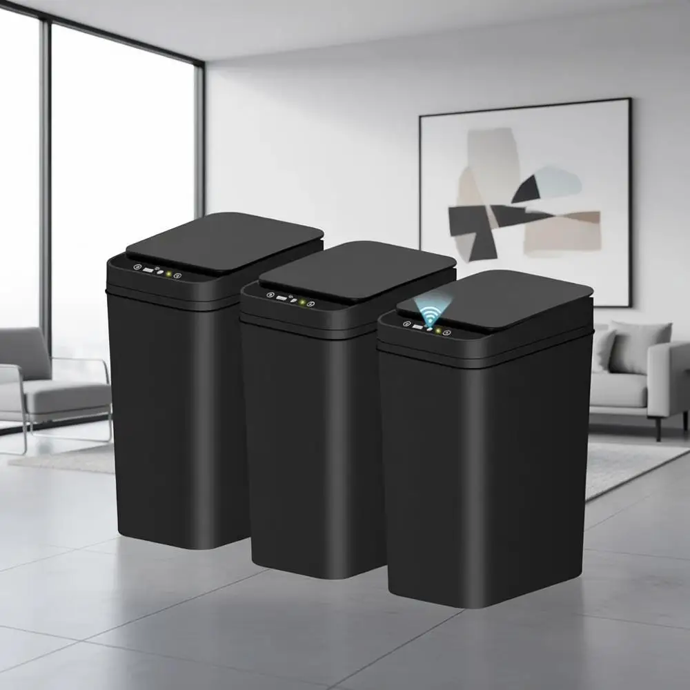 2.6 Gallon Automatic Touchless Trash Can with Lid, Slim Waterproof Motion Sensor Bin for Home Office Use - Black
2.6 Gallon Automatic Touchless Trash Can with Lid, Slim Waterproof Motion Sensor Bin for Home Office Use - Black