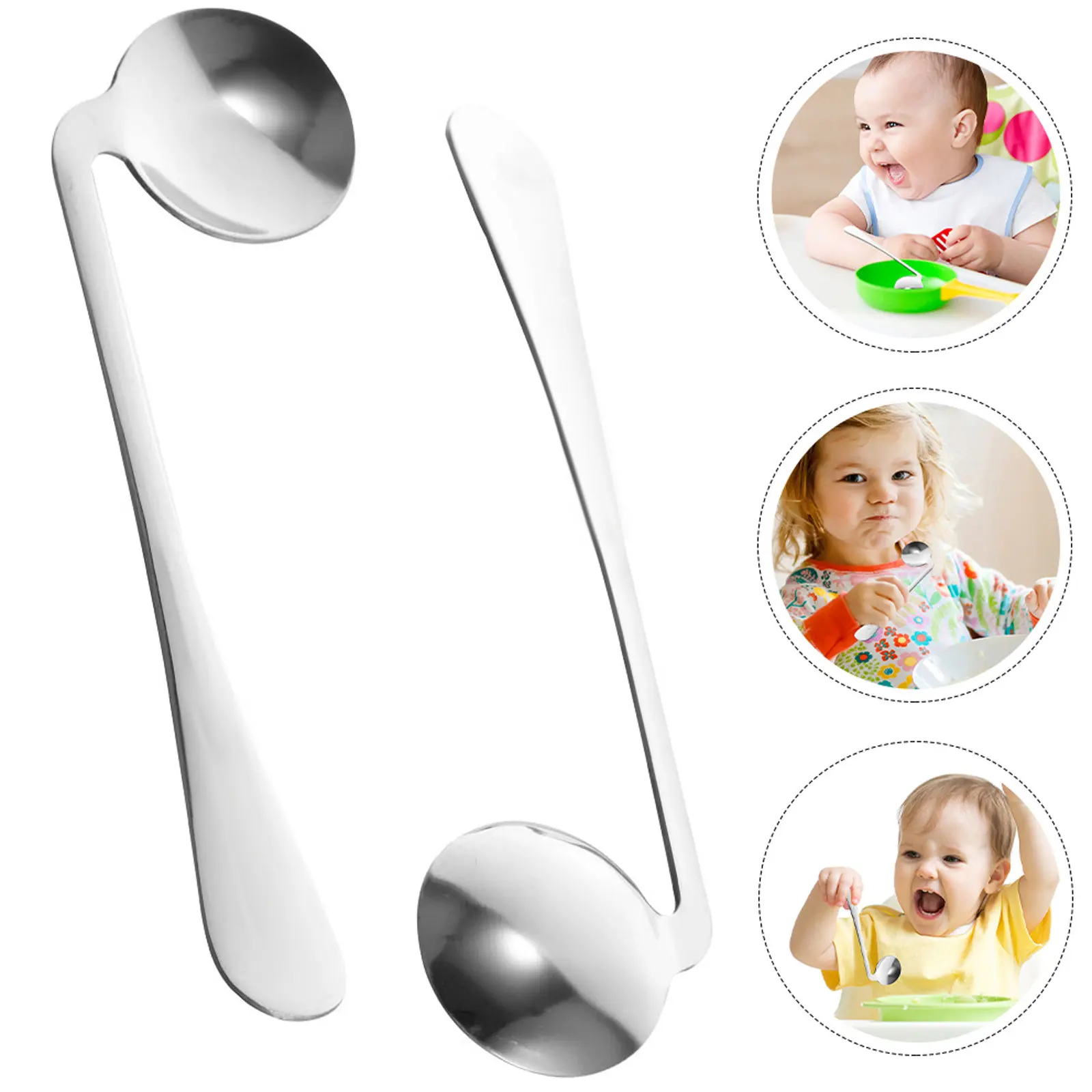 2pcs Adaptive Utensils Elderly Eating Spoon Curved H Non Weighted Wear Resistant Convenient Daily Use Stainless SteelSpoons
2pcs Adaptive Utensils Elderly Eating Spoon Curved H Non Weighted Wear Resistant Convenient Daily Use Stainless SteelSpoons