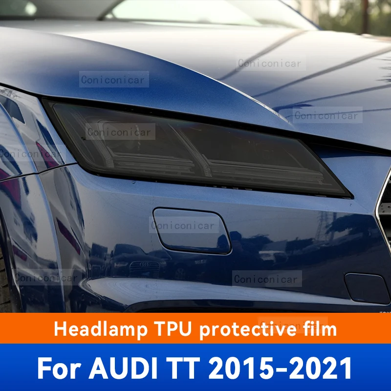 Для Audi TT 2015-2021 Автомобильная фара Дымчатая черная фотолампа Передняя фотолампа изменение цвета наклейка аксессуары
Для Audi TT 2015-2021 Автомобильная фара Дымчатая черная фотолампа Передняя фотолампа изменение цвета наклейка аксессуары
