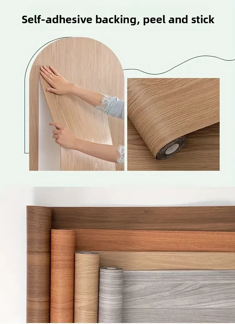 40X300cm wood grain wallpaper self-adhesive waterproof wall sticker bedroom thickened moisture-proof wall sticker
40X300cm wood grain wallpaper self-adhesive waterproof wall sticker bedroom thickened moisture-proof wall sticker