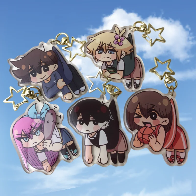 6Cm Acrylic Keychain for OMORI Hero Omori Aubrey Cartoon Backpack Accessories Decoration Pendant Cute Anime Merchandise Fan Gift
6Cm Acrylic Keychain for OMORI Hero Omori Aubrey Cartoon Backpack Accessories Decoration Pendant Cute Anime Merchandise Fan Gift