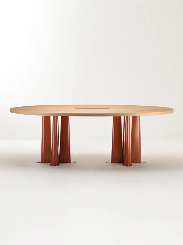 French Designer Creative Art Dining Table Mid-Ancient Retro round Oval Dining Table
French Designer Creative Art Dining Table Mid-Ancient Retro round Oval Dining Table