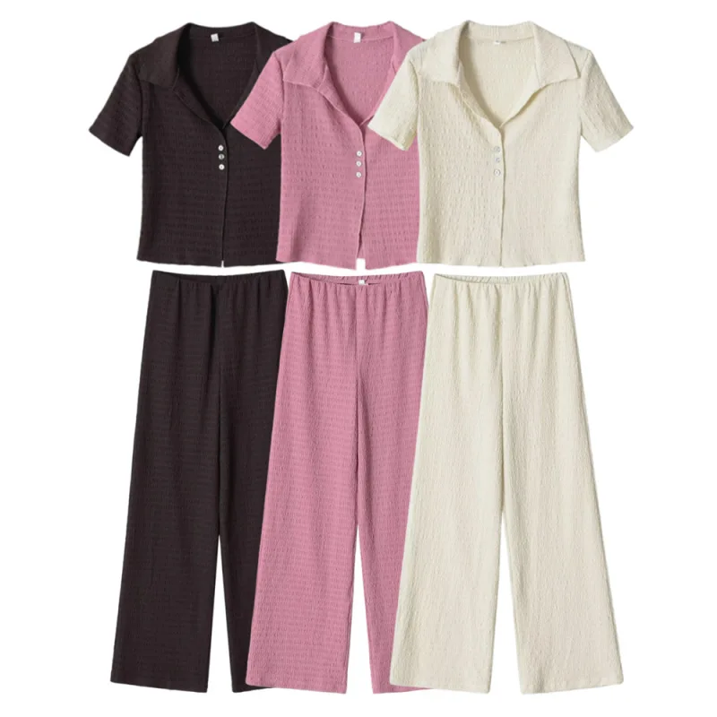 Withered Short Sleeved V-neck Jacket, Mid Waist Straight Leg Pants Woman Clothes Pant Sets New Two Piece Set Women's Suit
Withered Short Sleeved V-neck Jacket, Mid Waist Straight Leg Pants Woman Clothes Pant Sets New Two Piece Set Women's Suit