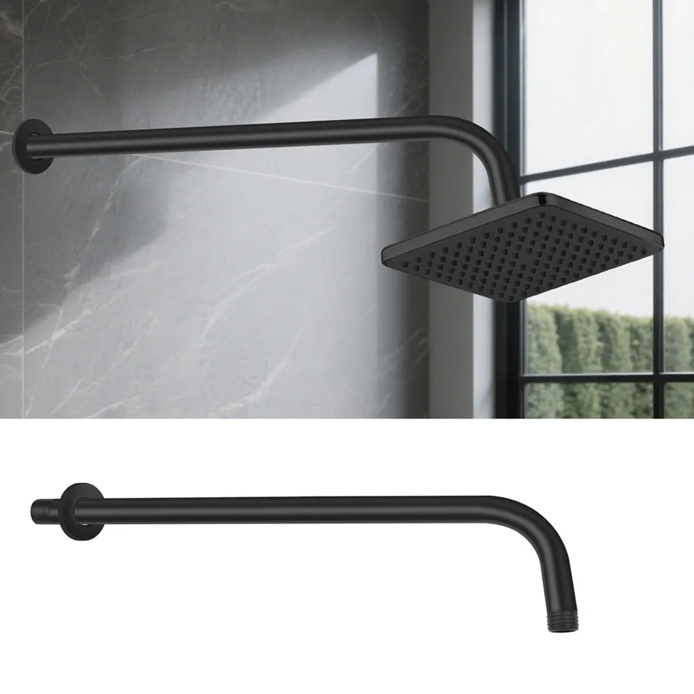 40cm/30cm Shower Arm Wall-Mounted Rain Shower Head Sliver Black Stainless Steel Rainfall Extend Pipe Tube Shower Holder Base
40cm/30cm Shower Arm Wall-Mounted Rain Shower Head Sliver Black Stainless Steel Rainfall Extend Pipe Tube Shower Holder Base