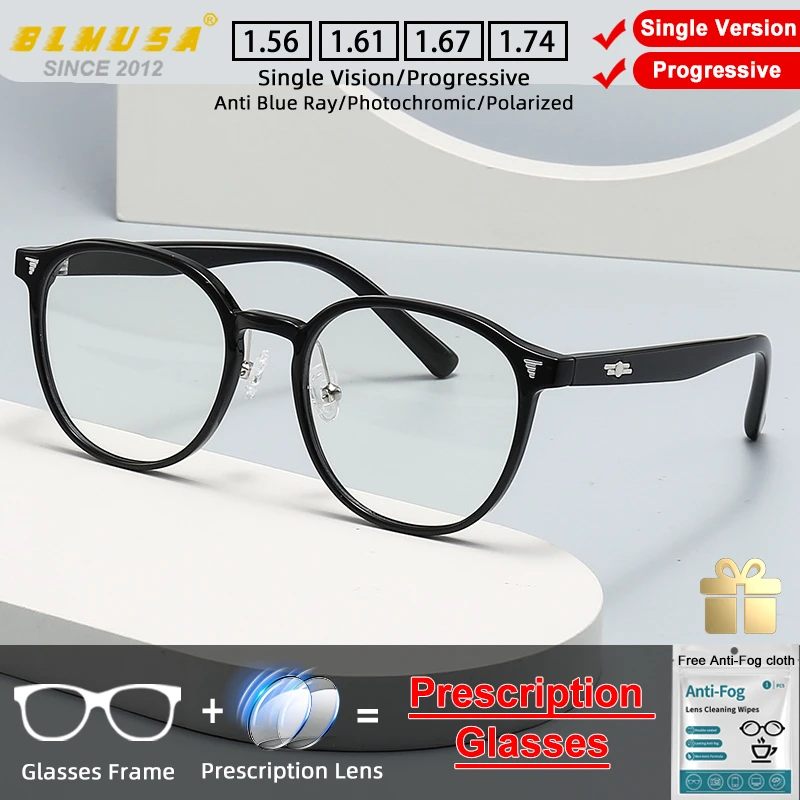 BLMUSA Classic Anti Blue Light Multifocal Glasses Women's High Quality Men's Round Reading Glasses Prescription Myopia Eyeglass
BLMUSA Classic Anti Blue Light Multifocal Glasses Women's High Quality Men's Round Reading Glasses Prescription Myopia Eyeglass