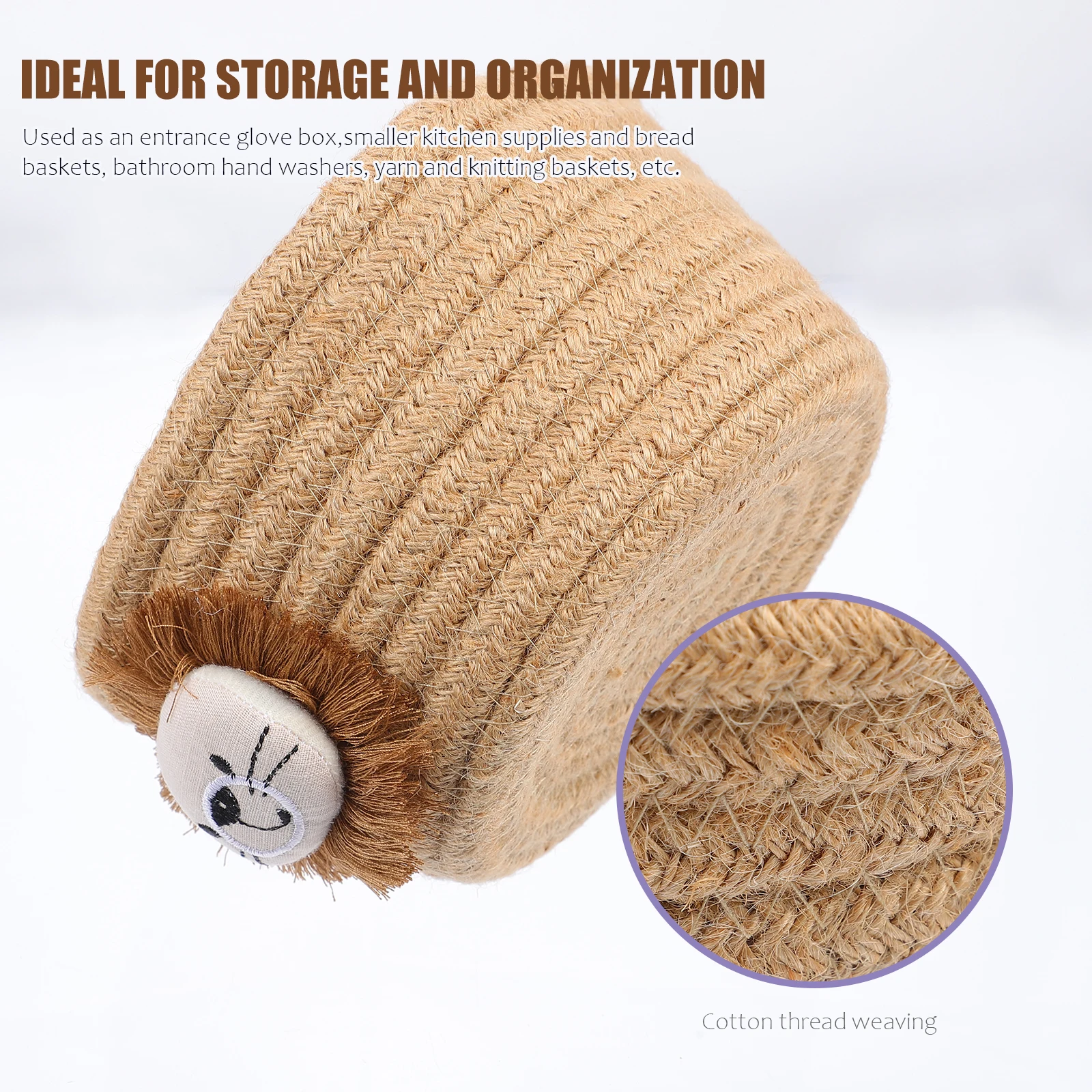 Cotton Woven Basket Home Decor Trash Can ganizer Multipurpose Cotton Woven Storage Basket Container
Cotton Woven Basket Home Decor Trash Can ganizer Multipurpose Cotton Woven Storage Basket Container