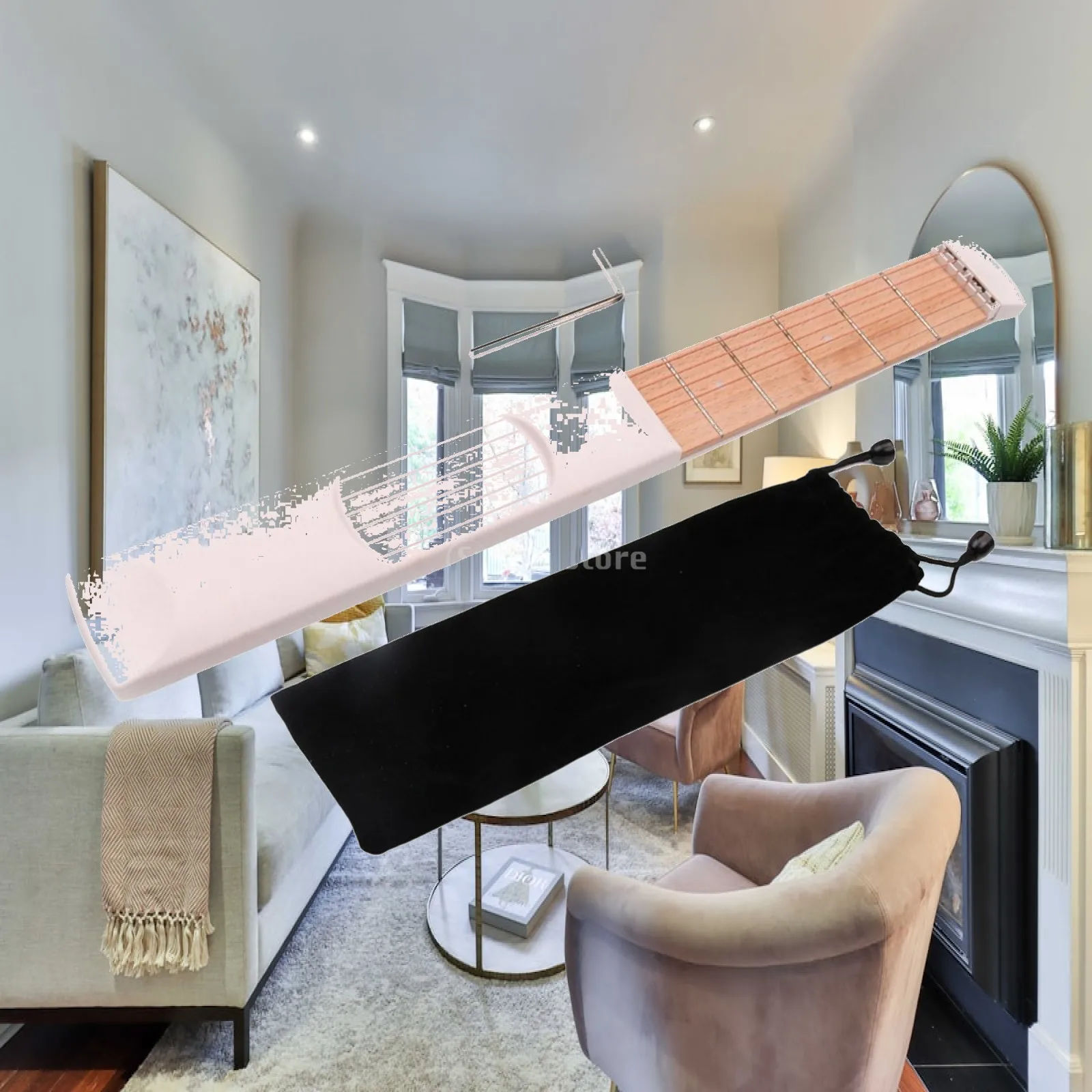 Pocket Acoustic Guitar Practice Tool 6 Strings Fingerboard,Strings Trainer Portable Gadget with Storage Bag for Beginner
Pocket Acoustic Guitar Practice Tool 6 Strings Fingerboard,Strings Trainer Portable Gadget with Storage Bag for Beginner