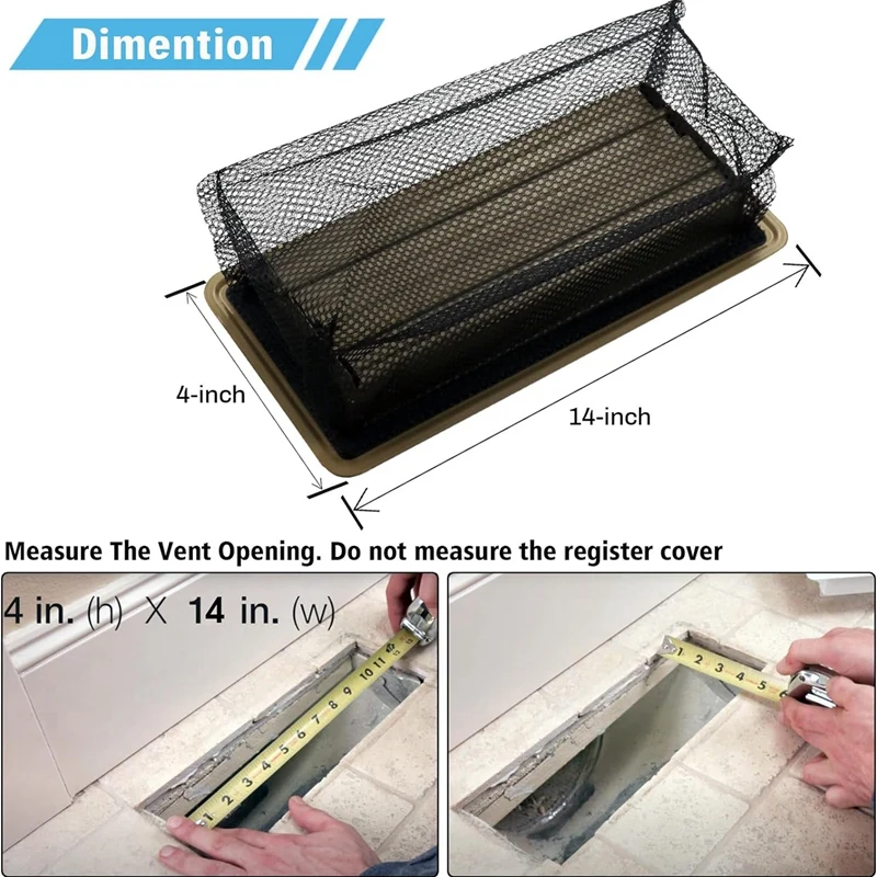 Floor Register Cover Trap, Floor Air Vent Mesh Cover Screen For Home Air Vent Filters 6-Packs Durable (4X12 Inch 6-Pieces)
Floor Register Cover Trap, Floor Air Vent Mesh Cover Screen For Home Air Vent Filters 6-Packs Durable (4X12 Inch 6-Pieces)