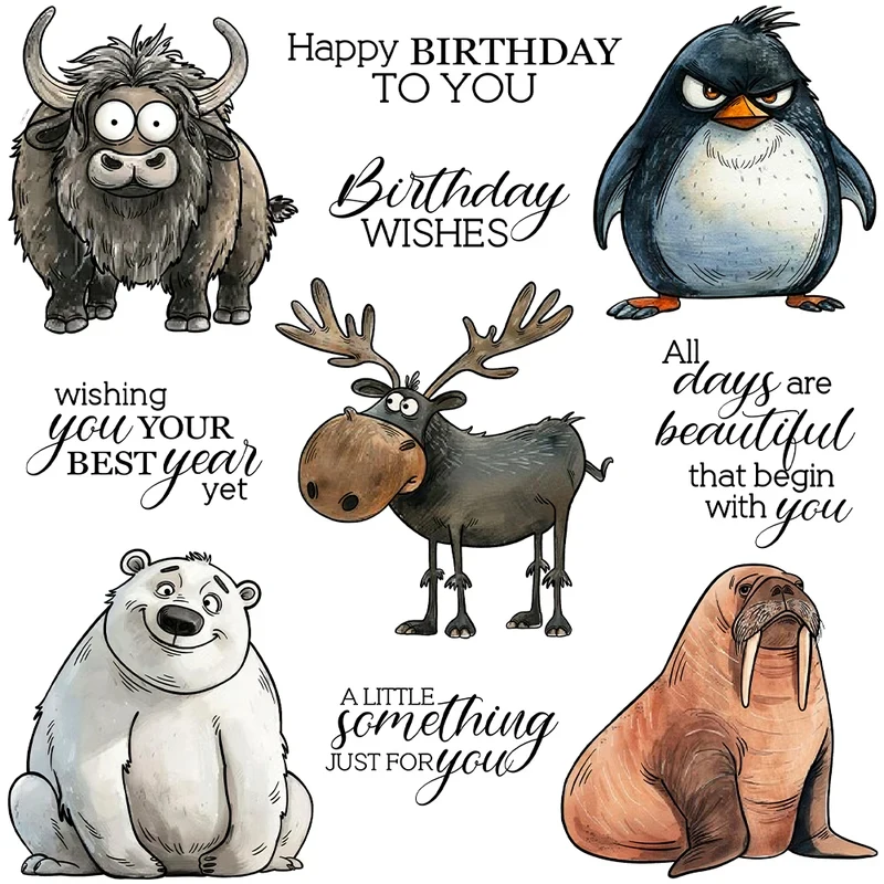 Winter Days Cute Animals Cutting Dies Clear Stamp DIY Scrapbooking Metal Dies Silicone Stamp For Cards Albums Decor
Winter Days Cute Animals Cutting Dies Clear Stamp DIY Scrapbooking Metal Dies Silicone Stamp For Cards Albums Decor
