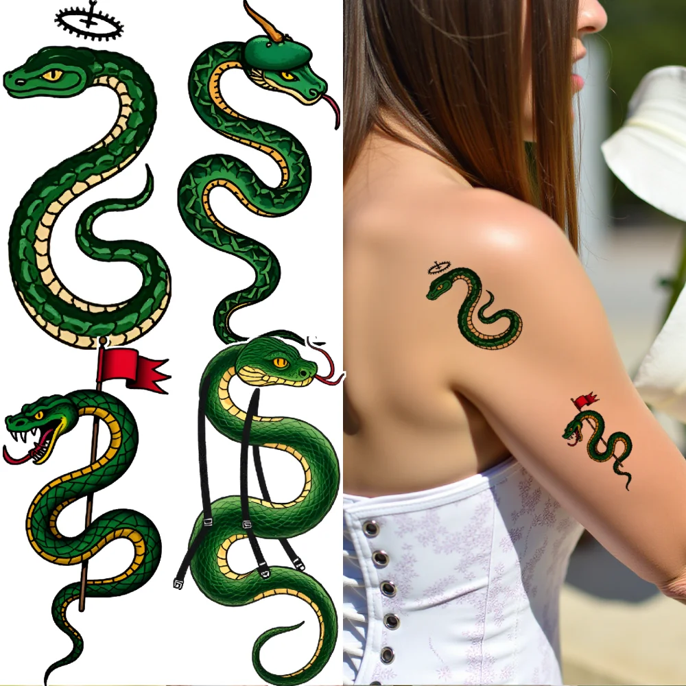 28 шт., временные татуировки, татуировки в виде змеи, временные татуировки, наклейки, аксессуары, зеленые водонепроницаемые долговечные наклейки на тело для мужчин
28 шт., временные татуировки, татуировки в виде змеи, временные татуировки, наклейки, аксессуары, зеленые водонепроницаемые долговечные наклейки на тело для мужчин
