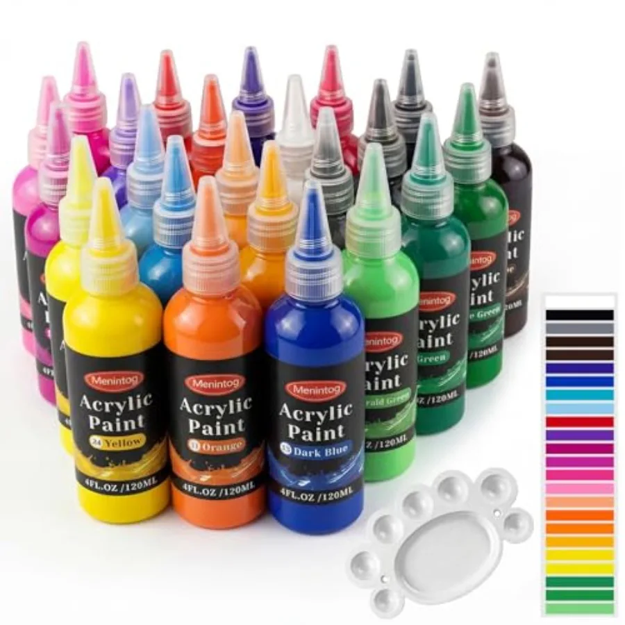 Acrylic Paint Set, Acrylic Paint Set, 4 oz/120ml Bottles, Rich Pigments, Water Proof, Premium for Artists, Beginners and on Can
Acrylic Paint Set, Acrylic Paint Set, 4 oz/120ml Bottles, Rich Pigments, Water Proof, Premium for Artists, Beginners and on Can