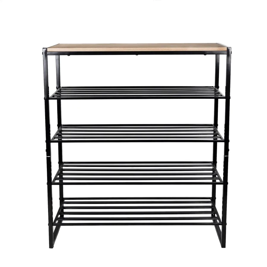 Jace 5-Tier Shoe Rack Metal Steel 15 Pairs of Shoes Multi-Functional
Jace 5-Tier Shoe Rack Metal Steel 15 Pairs of Shoes Multi-Functional