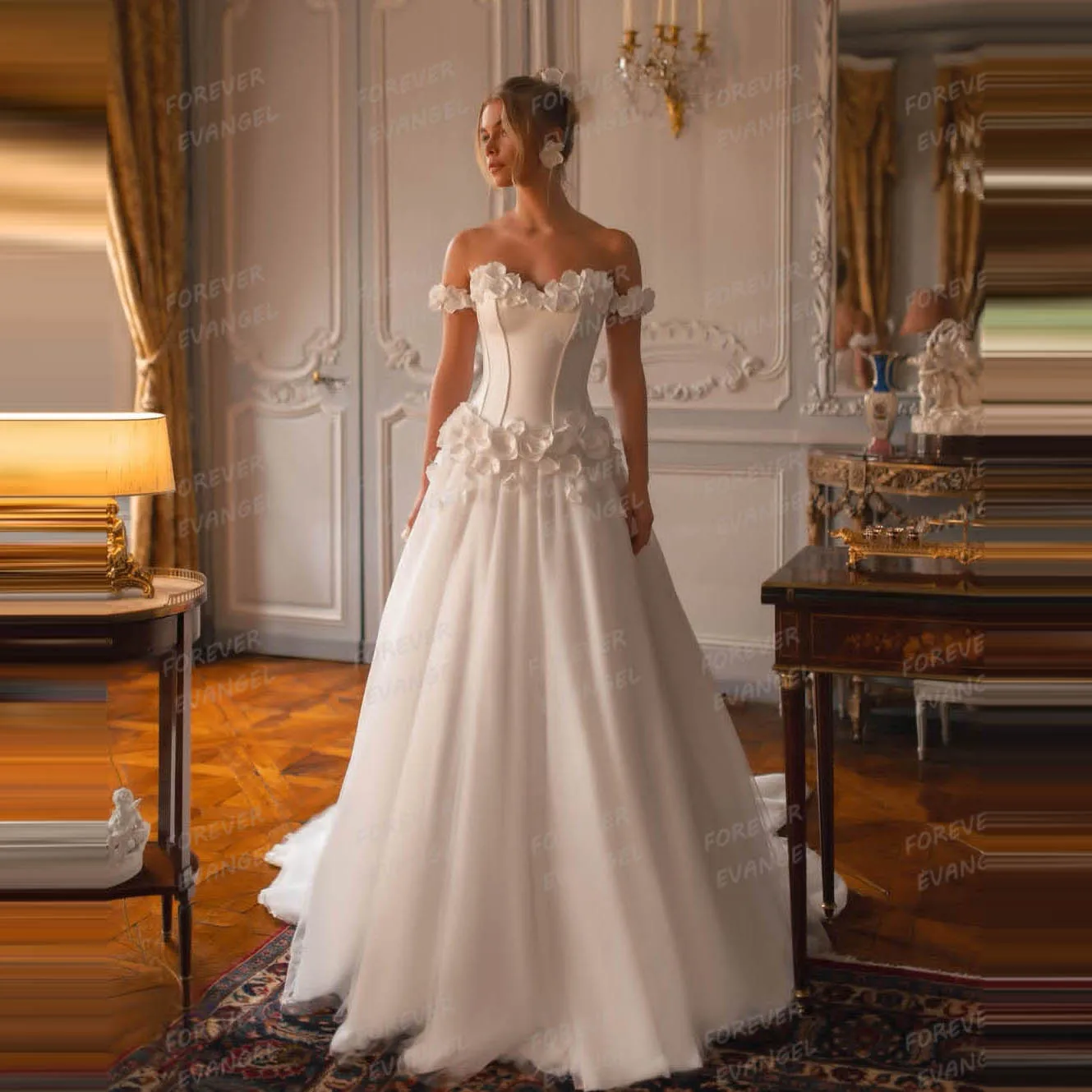 Simple A Line Wedding Dresses Sexy Off Shoulder Woman's Bride Gowns Sleeveless Elegant Flowers 2026 Vestidos De Novia Customized
Simple A Line Wedding Dresses Sexy Off Shoulder Woman's Bride Gowns Sleeveless Elegant Flowers 2026 Vestidos De Novia Customized