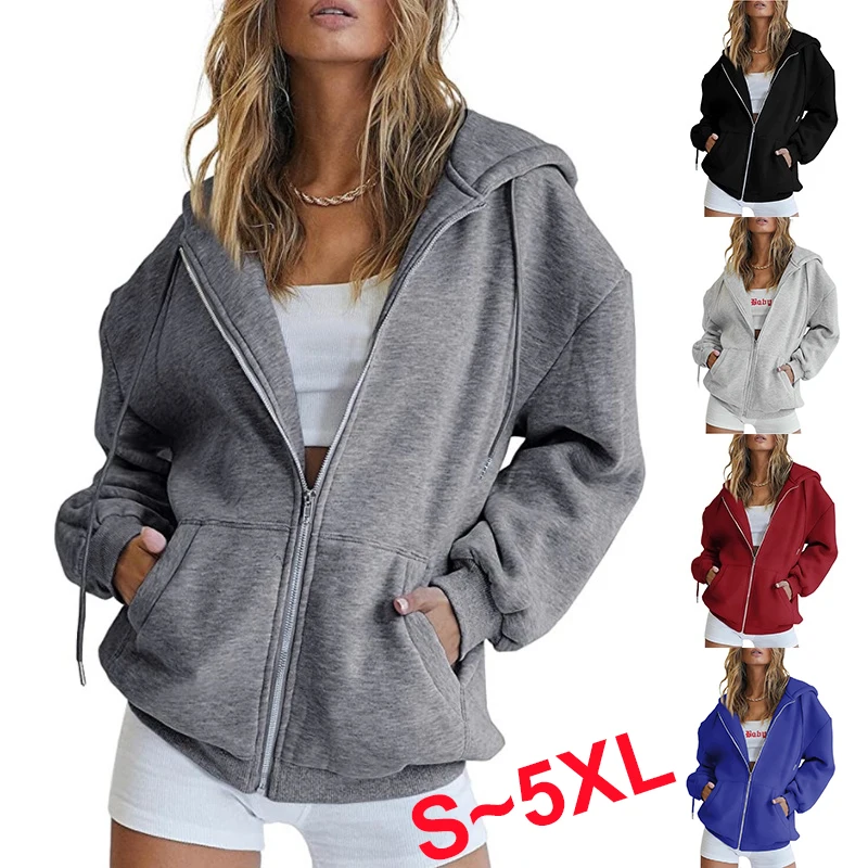 2023 Women's Fashion Warm Leisure Sports Hoodie Coat Jacket Hoodie Cardigan Loose Coat
2023 Women's Fashion Warm Leisure Sports Hoodie Coat Jacket Hoodie Cardigan Loose Coat