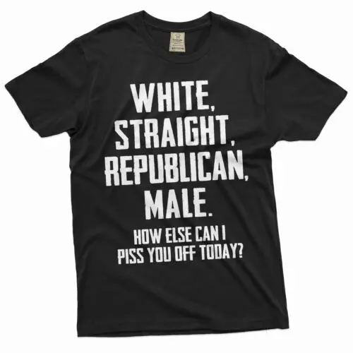 Men's Funny Shirt White Straight Republican Male Shirt Funny USA Patriotic Shirt
Men's Funny Shirt White Straight Republican Male Shirt Funny USA Patriotic Shirt