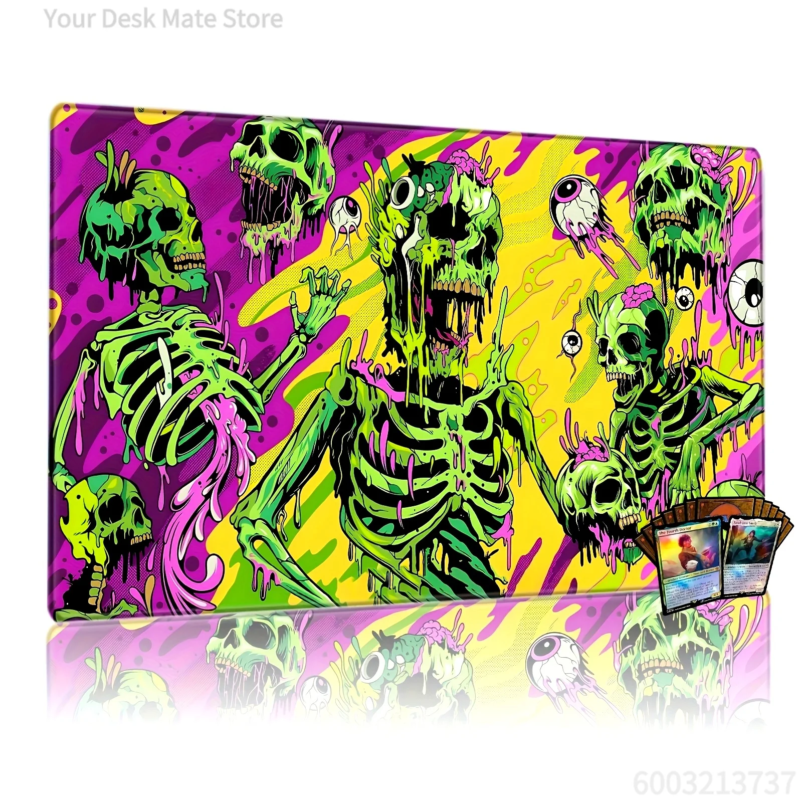 Neon Slime Skulls Magic Party Game Mat Durable Rubber for MTG&TCG Games 35X60cm Mouse Pad Offices Desk Mats Friendly Design
Neon Slime Skulls Magic Party Game Mat Durable Rubber for MTG&TCG Games 35X60cm Mouse Pad Offices Desk Mats Friendly Design