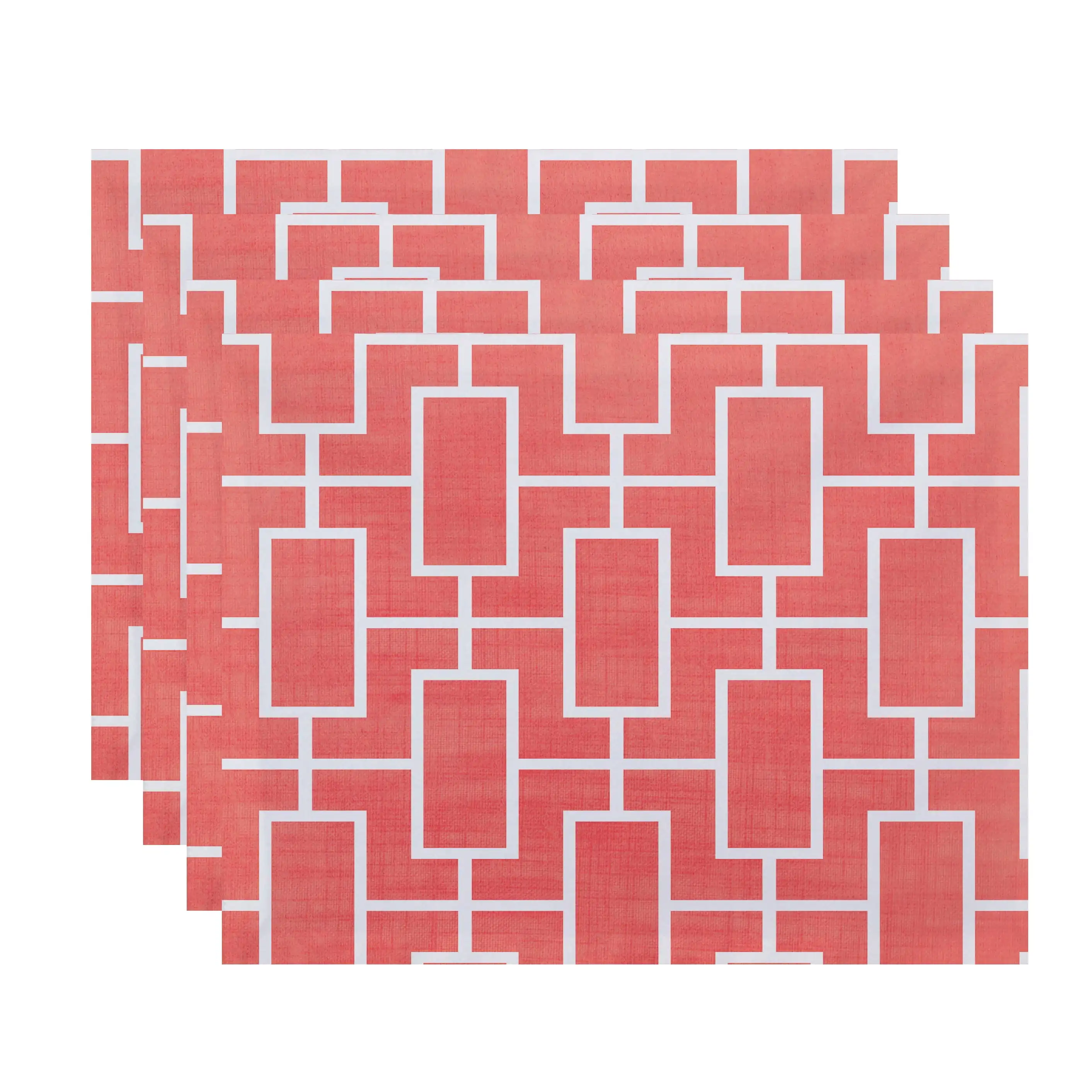 , 18 X 14 Inch Screen Lattice Geometric Print Placemat (Set of 4), Coral
, 18 X 14 Inch Screen Lattice Geometric Print Placemat (Set of 4), Coral