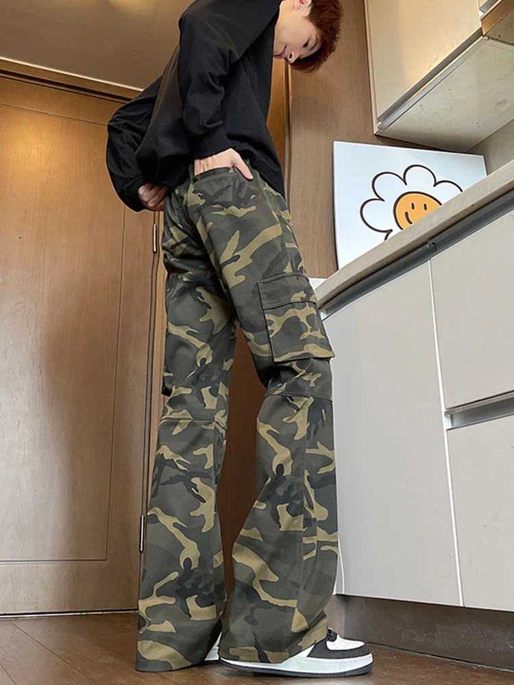 Американские камуфляжные рабочие брюки High Street, мужские осенние брюки CleanFit, высокие брюки в стиле ретро с удлиненными прямыми штанинами, расклешенные микро
Американские камуфляжные рабочие брюки High Street, мужские осенние брюки CleanFit, высокие брюки в стиле ретро с удлиненными прямыми штанинами, расклешенные микро