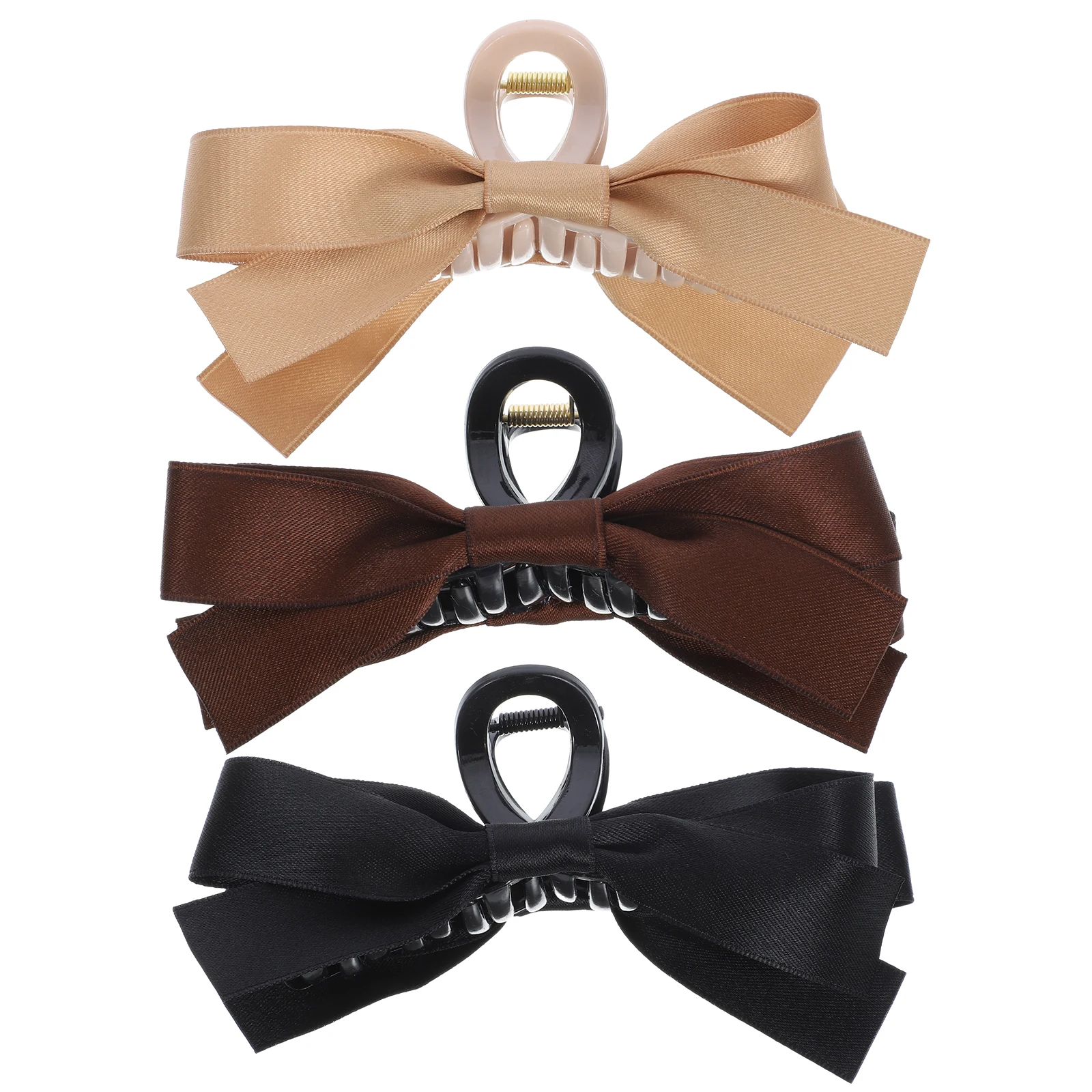 3 Pcs Claw Clips Large Jaw Pins Bow Decorative Accessories for Women Girls Black Brown Khaki Thin Thick Hair Easy Use
3 Pcs Claw Clips Large Jaw Pins Bow Decorative Accessories for Women Girls Black Brown Khaki Thin Thick Hair Easy Use