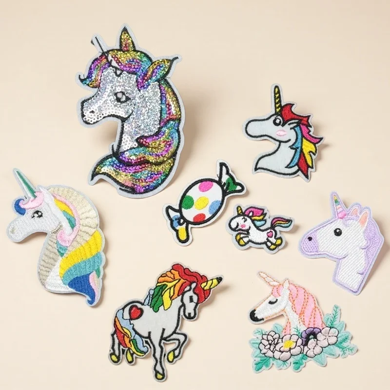 Cartoon Sequins, Unicorn Adhesive-backed Embroidery Cloth Stickers, Colorful Sacred Tianma Hole Patches
Cartoon Sequins, Unicorn Adhesive-backed Embroidery Cloth Stickers, Colorful Sacred Tianma Hole Patches