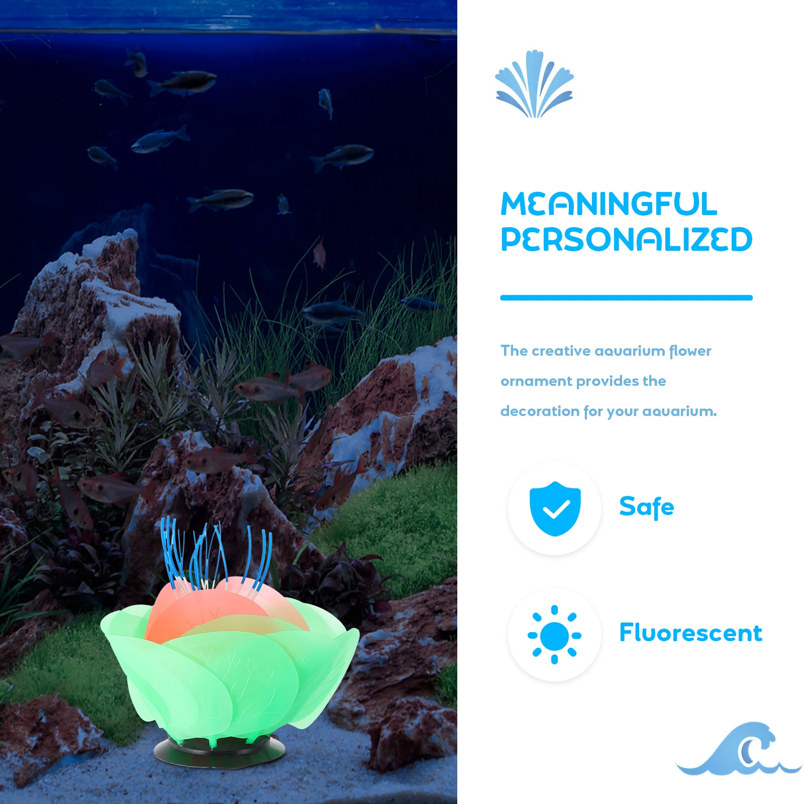 Artificial Water Lily Aquarium Decor Colorful Lotus Flower Fish Tank Decoration Glow Dark Non Toxic Silicon Home nament
Artificial Water Lily Aquarium Decor Colorful Lotus Flower Fish Tank Decoration Glow Dark Non Toxic Silicon Home nament