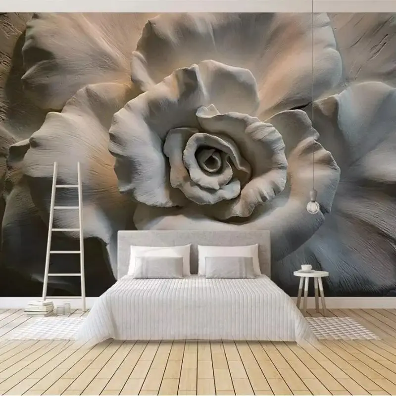 beibehang Custom Wallpaper 3D mural Stereo Relief Rose TV Background Wall Painting papel de parede para quarto Photo wallpaper
beibehang Custom Wallpaper 3D mural Stereo Relief Rose TV Background Wall Painting papel de parede para quarto Photo wallpaper