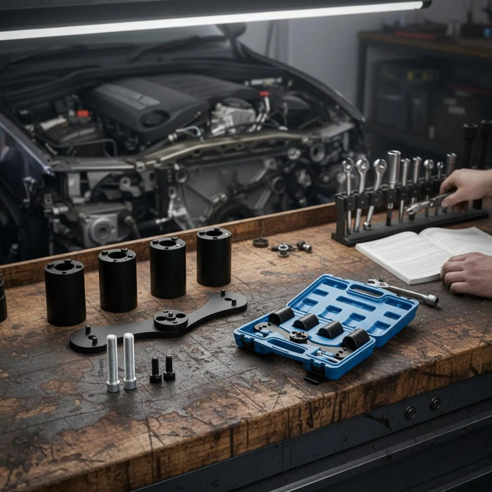 9 Pieces Counterweight Shaft Alignment Tool Kit Long-Lasting Engine Counterweight Shaft Tool Storage Storage Container Included
9 Pieces Counterweight Shaft Alignment Tool Kit Long-Lasting Engine Counterweight Shaft Tool Storage Storage Container Included