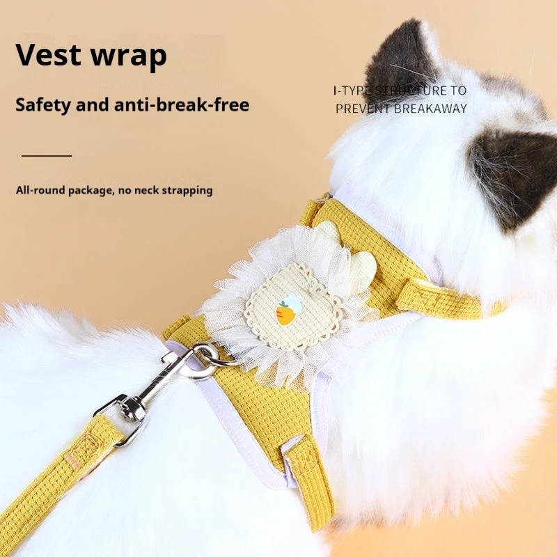 Pet Leash Set Cat Leash Dog Chest Harness Outdoor Anti-breakaway Adjustable Vest Pet Cat Leash
Pet Leash Set Cat Leash Dog Chest Harness Outdoor Anti-breakaway Adjustable Vest Pet Cat Leash