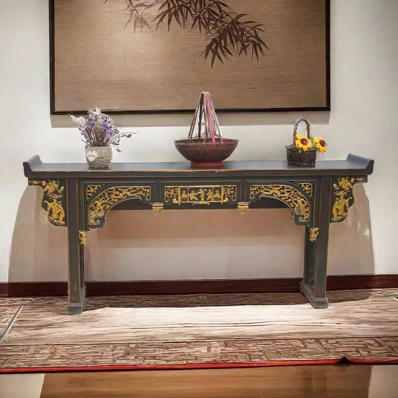 DSA antique strip case new Chinese solid wood old retro Xuan Tai classical altar table side table
DSA antique strip case new Chinese solid wood old retro Xuan Tai classical altar table side table